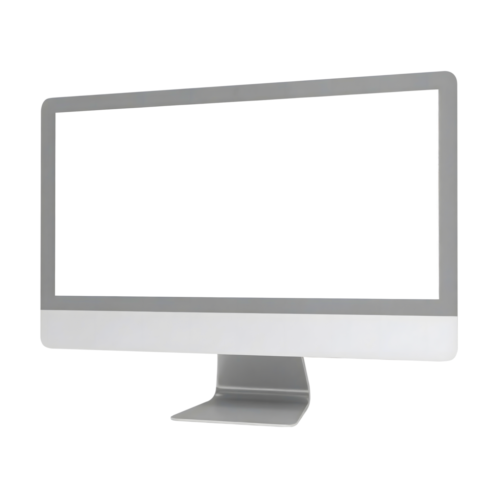 Modern All-in-One Computer with a Thin Bezel Display png