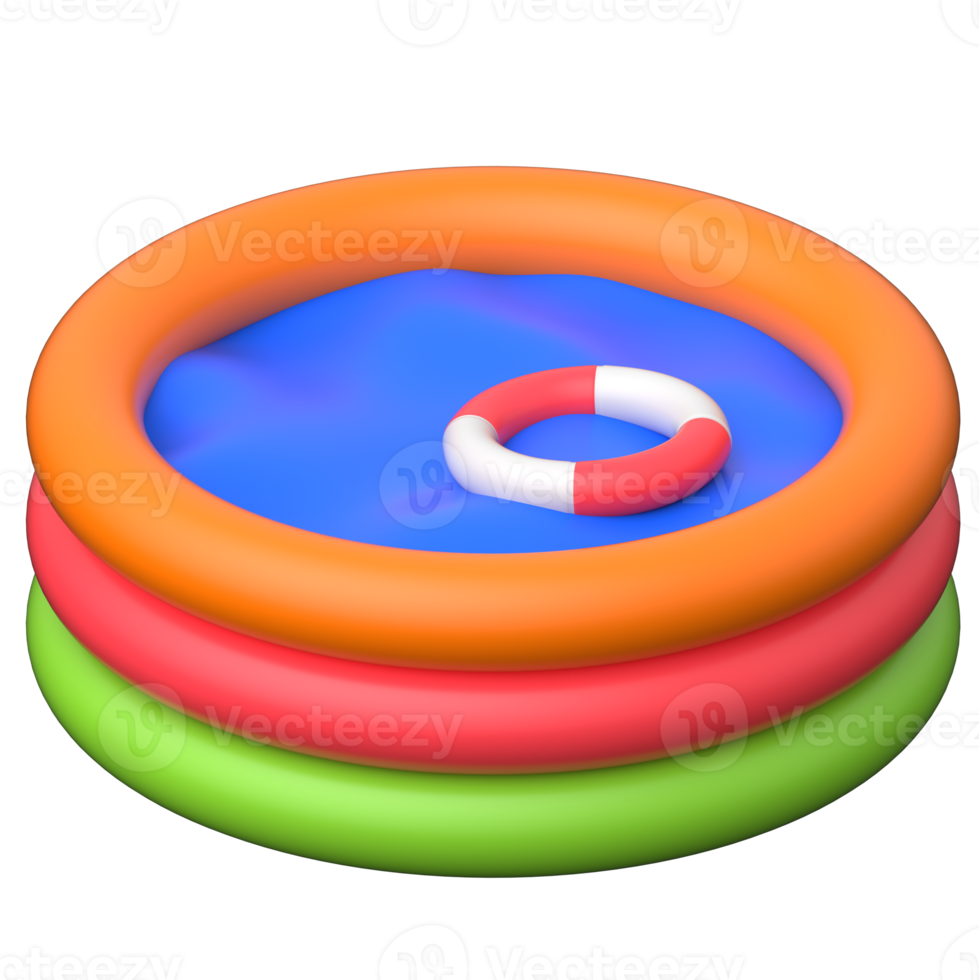 Pool 3D icon on transparent background png