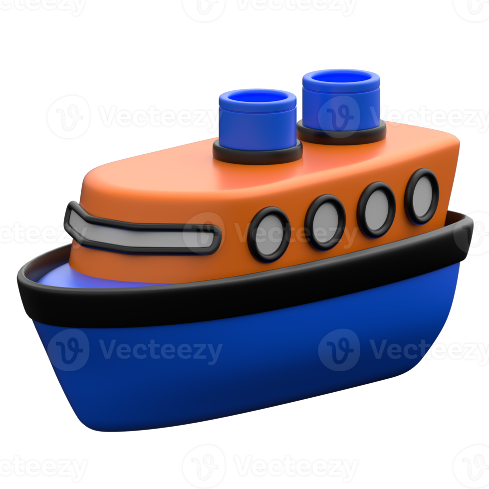 Cruise Ship 3D icon on transparent background png