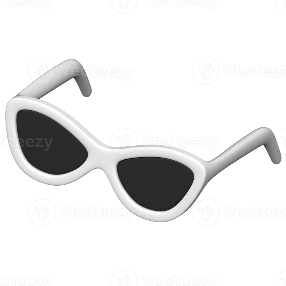 Sunglasses 3D icon on transparent background png