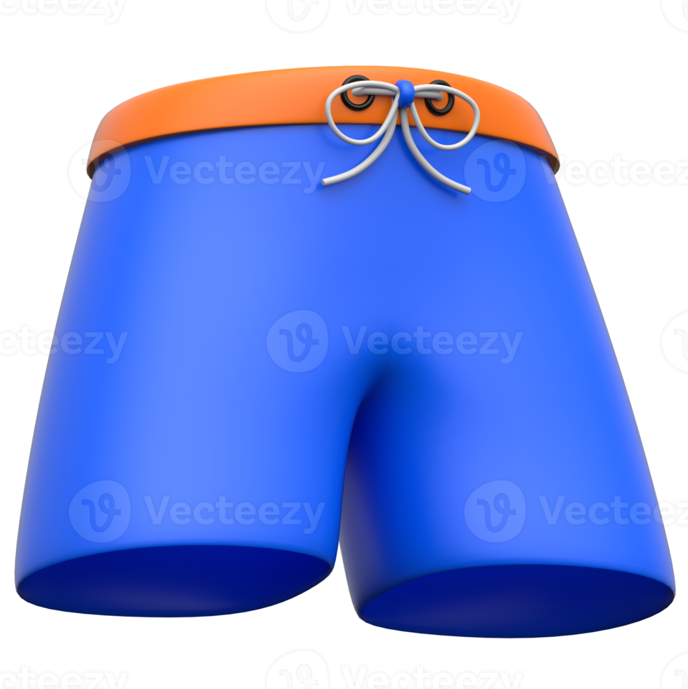 Shorts 3D icon on transparent background png