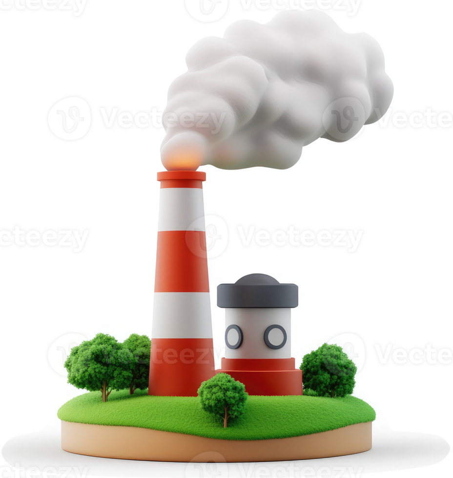 Industrial emissions impacting a small, simulated ecosystem. png