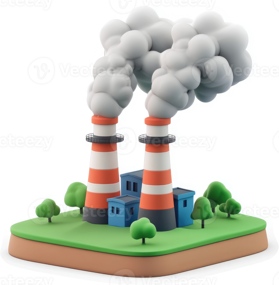 Industrial emissions impacting a small scale environment. png