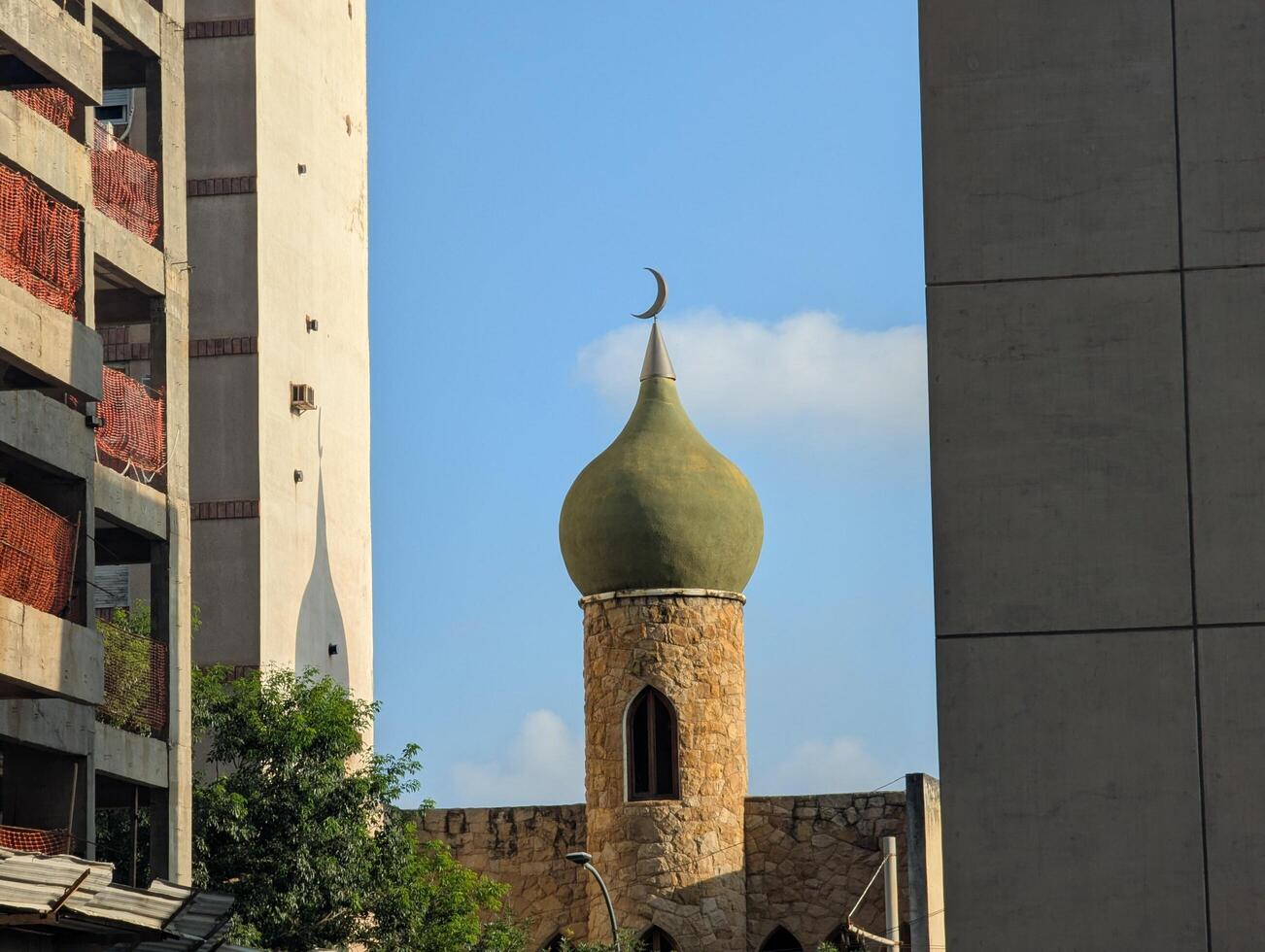 Cordoba, Argentina - 03.27.2025 Dome of the mosque near the Cardinales Cofico complex photo