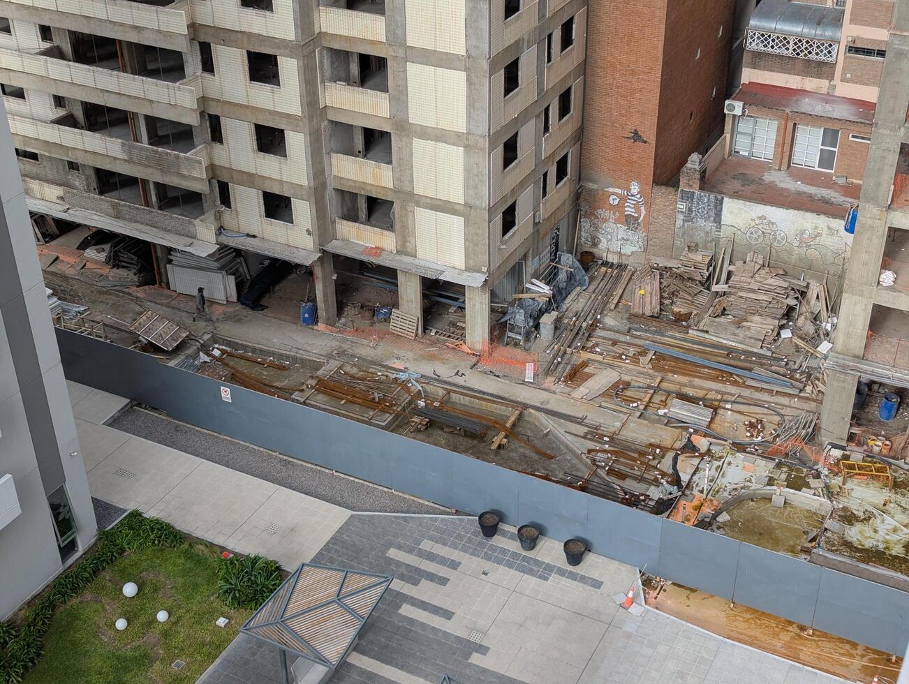Cordoba, Argentina - 04.01.2025 Construction of high-rise building near the Cardinales Cofico complex photo