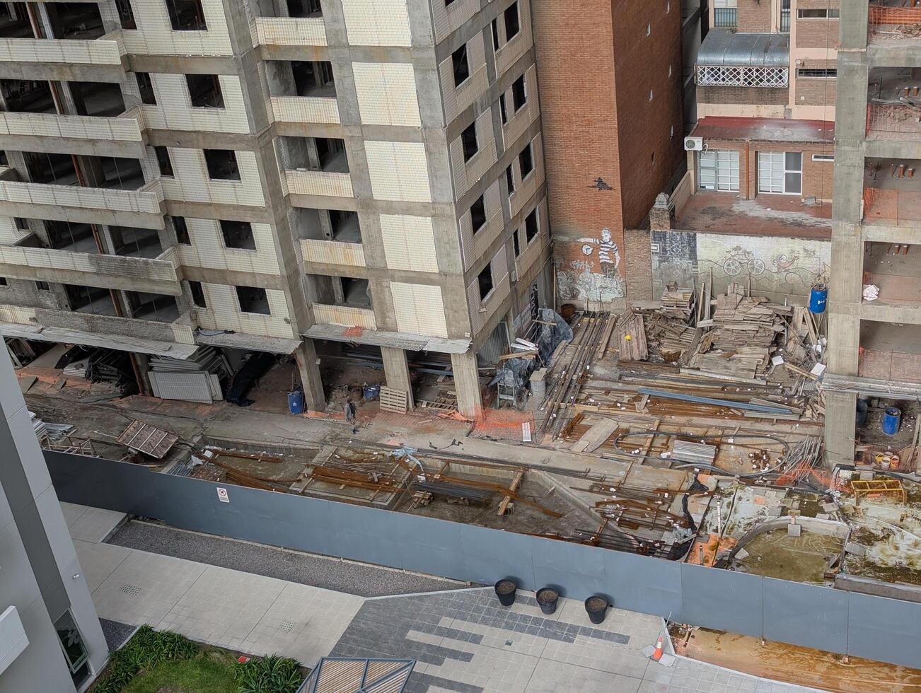 Cordoba, Argentina - 04.01.2025 Construction of a high-rise building near Cardinales Cofico complex photo