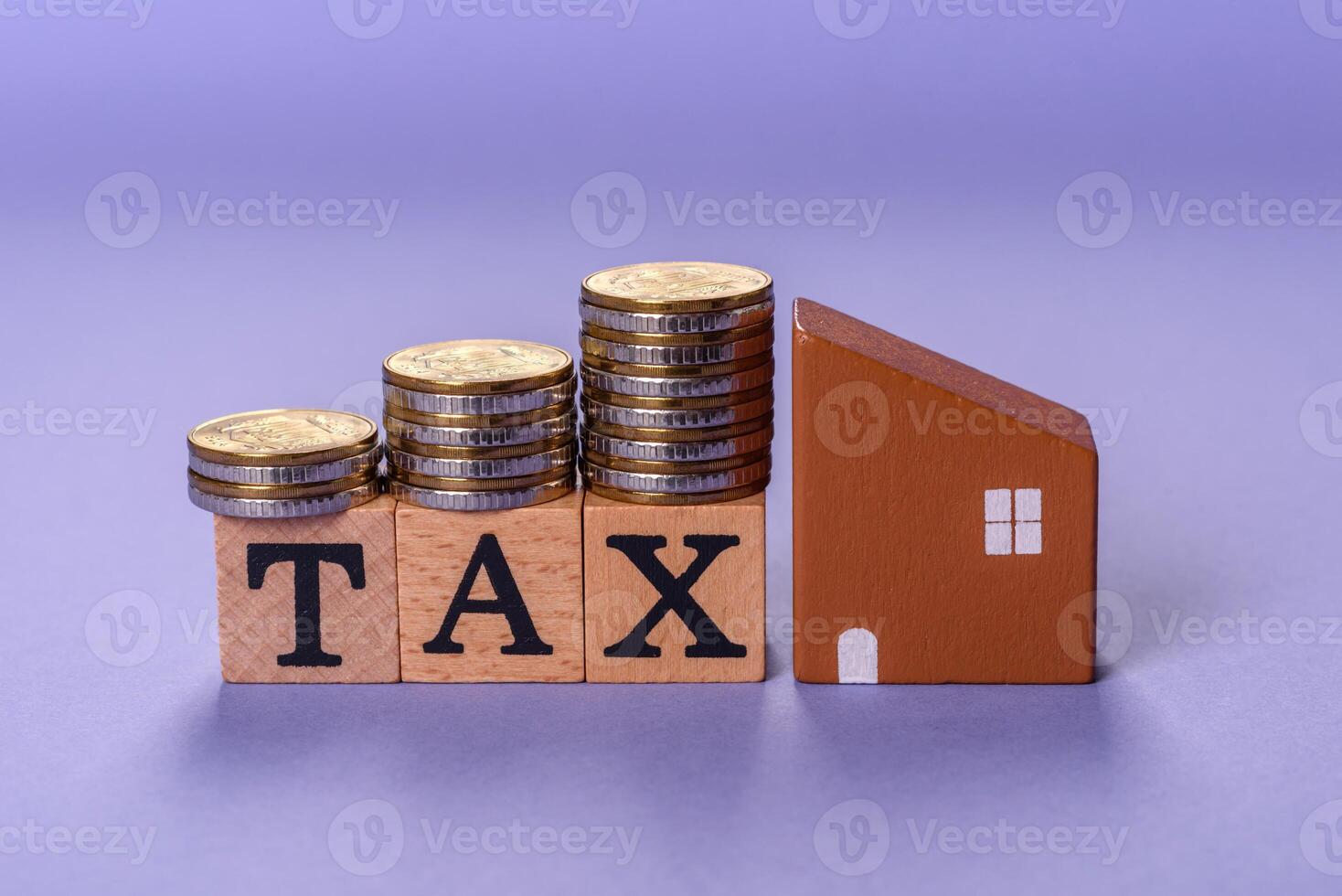 Tax on real estate, property, car or business. Mortgage payments photo