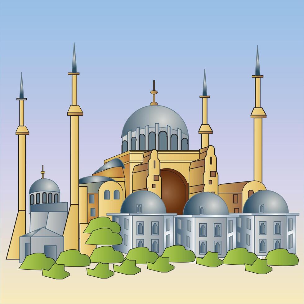 Hagia Sophia Illustration vector