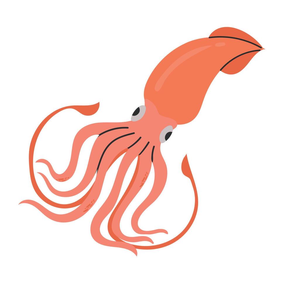 Giant squid icon clipart avatar logotype isolated illustration vector