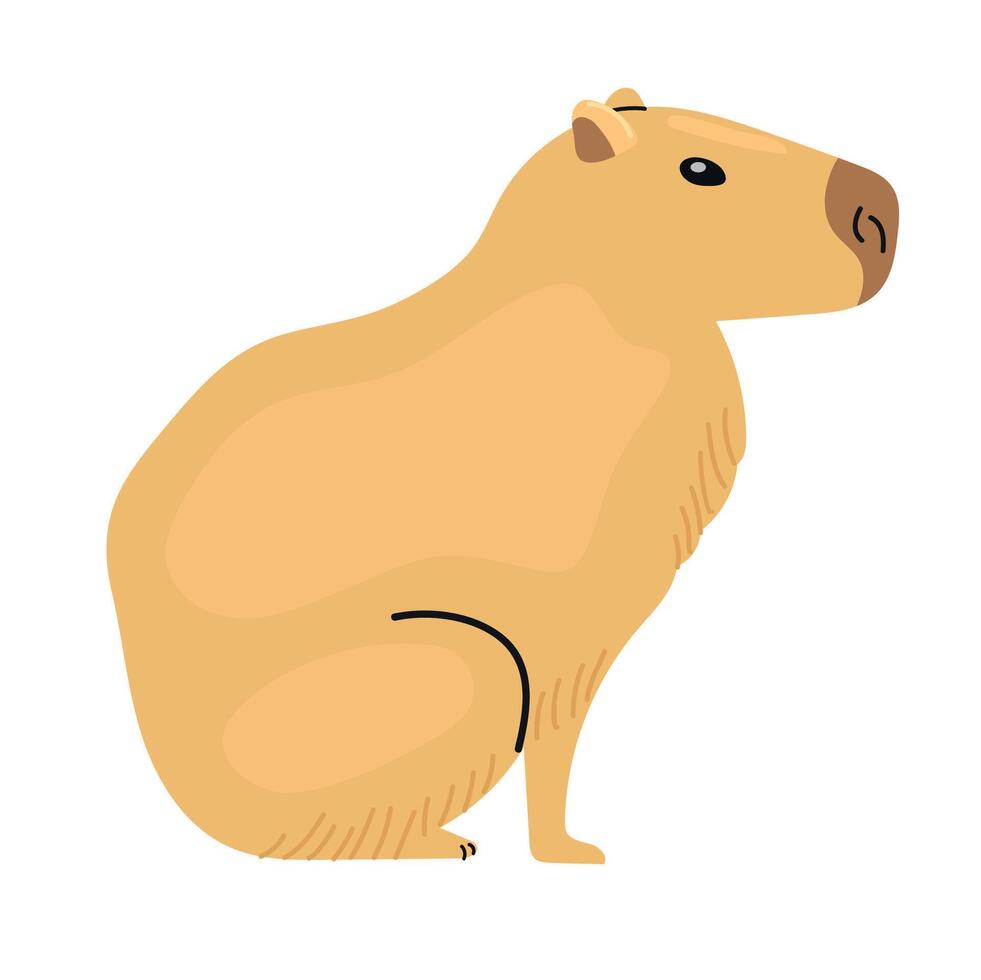 Capibara icon clipart avatar logotype isolated illustration vector