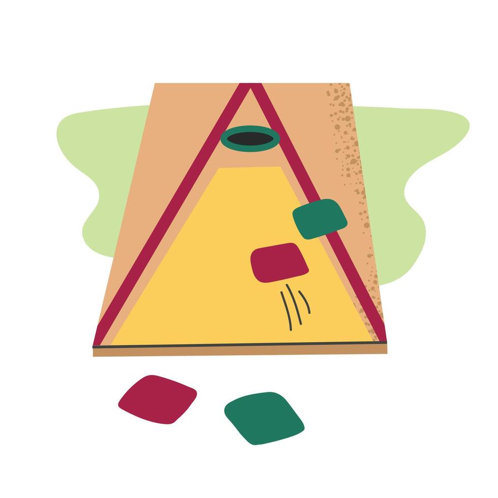 Cornhole game icon clipart avatar logotype isolated illustration vector