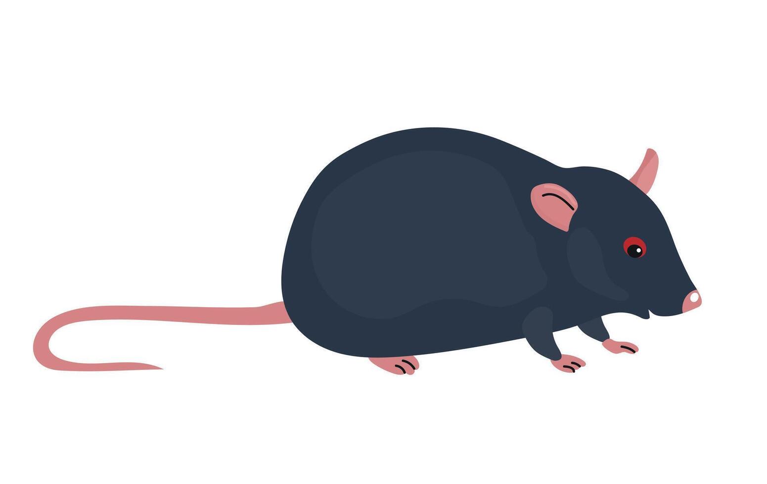 Black rat icon clipart avatar logotype isolated illustration vector
