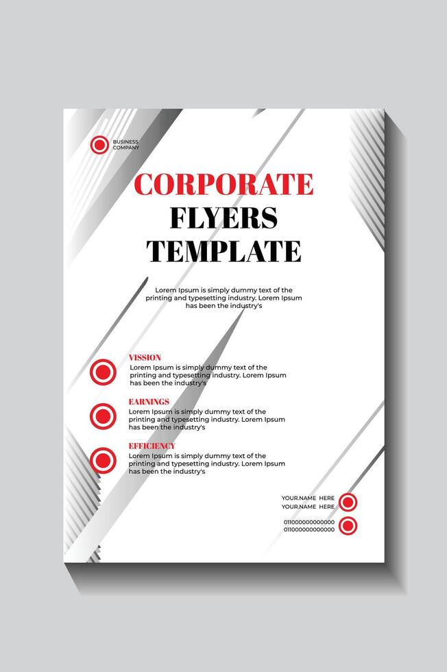 Corporate Flyers Template Modern Business Flyer Template vector