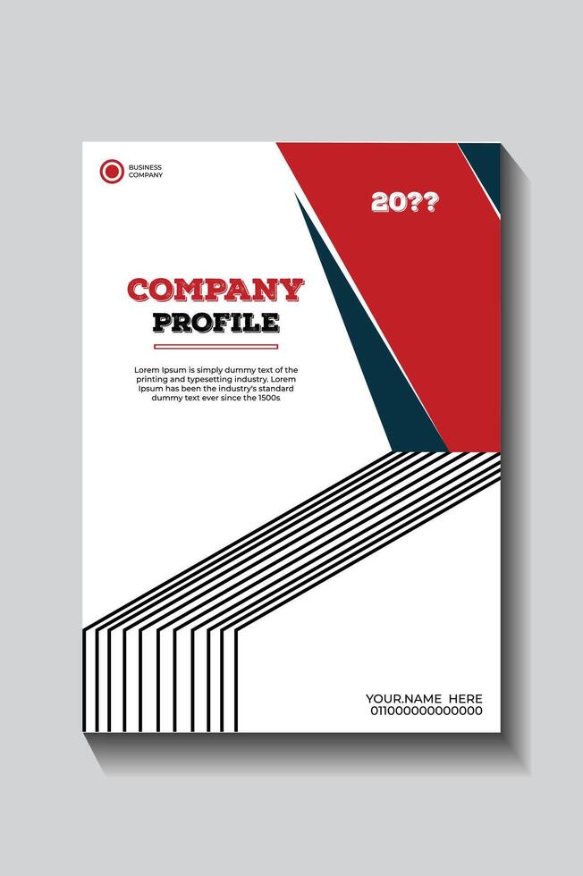 Stylish Company Profile Cover, vector