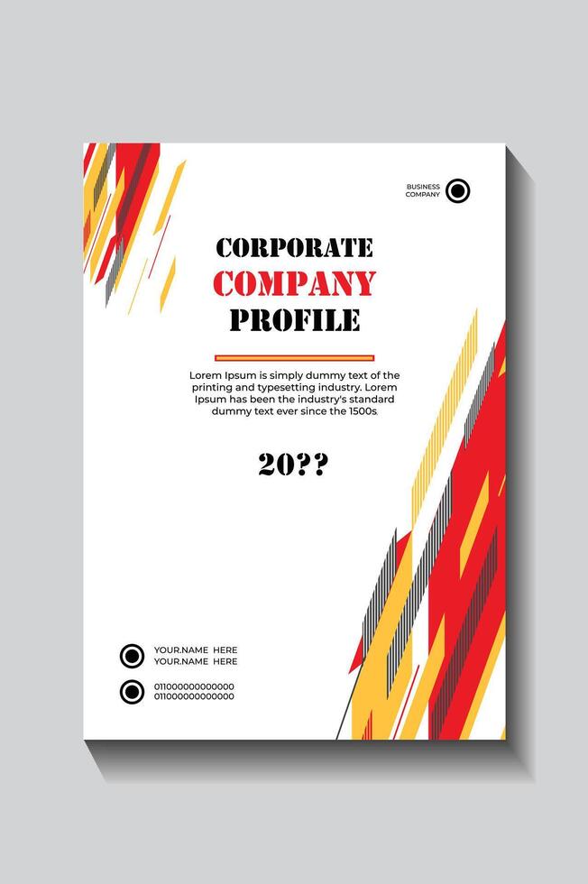 Stylish Corporate Company Profile for Business Presentations, vector