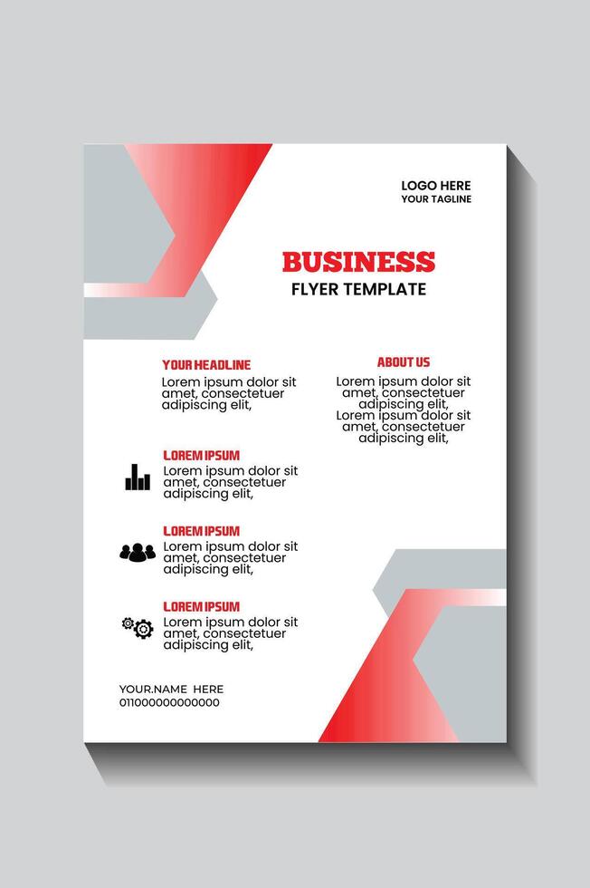 Flyer Template for Business Promotion and Marketing Promotion vector