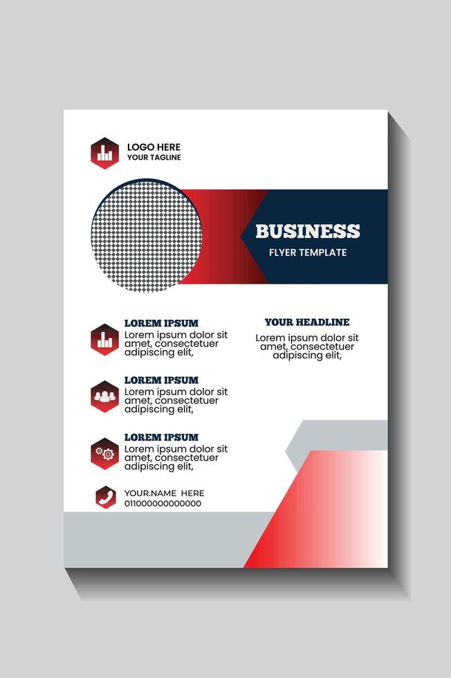 Business Flyer Template for Corporate Marketing vector