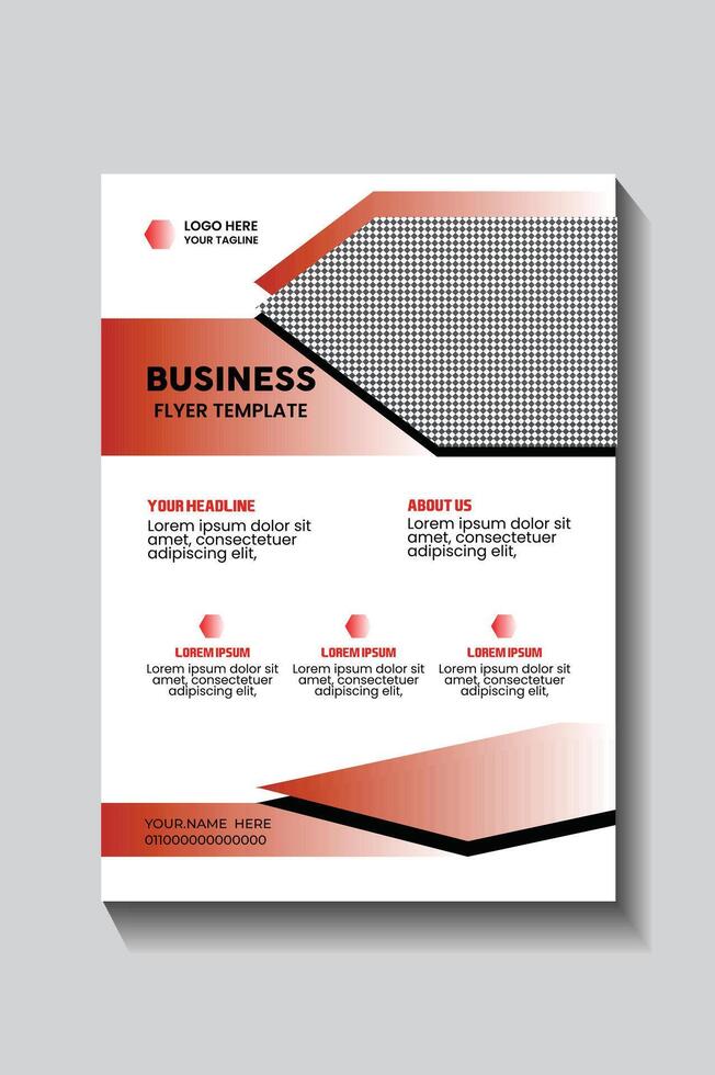Modern Business Flyer Template with Promotional Offer vector