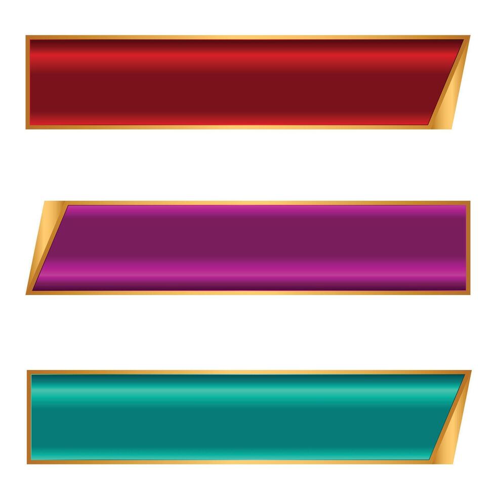 Golden Luxury Islamic Shape Banner Label Frames Tag vector