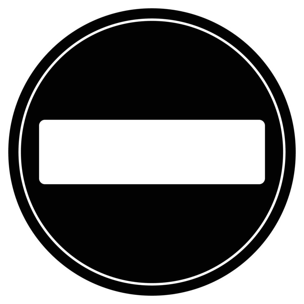 Flat design do not enter sign icon vector