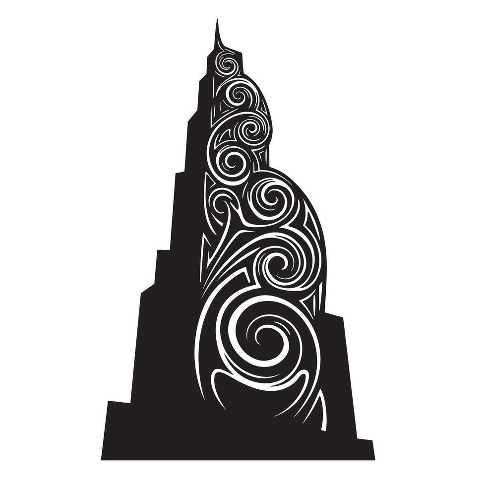 Construction building logo silhouette for bold real estate company and ad campaigns vector