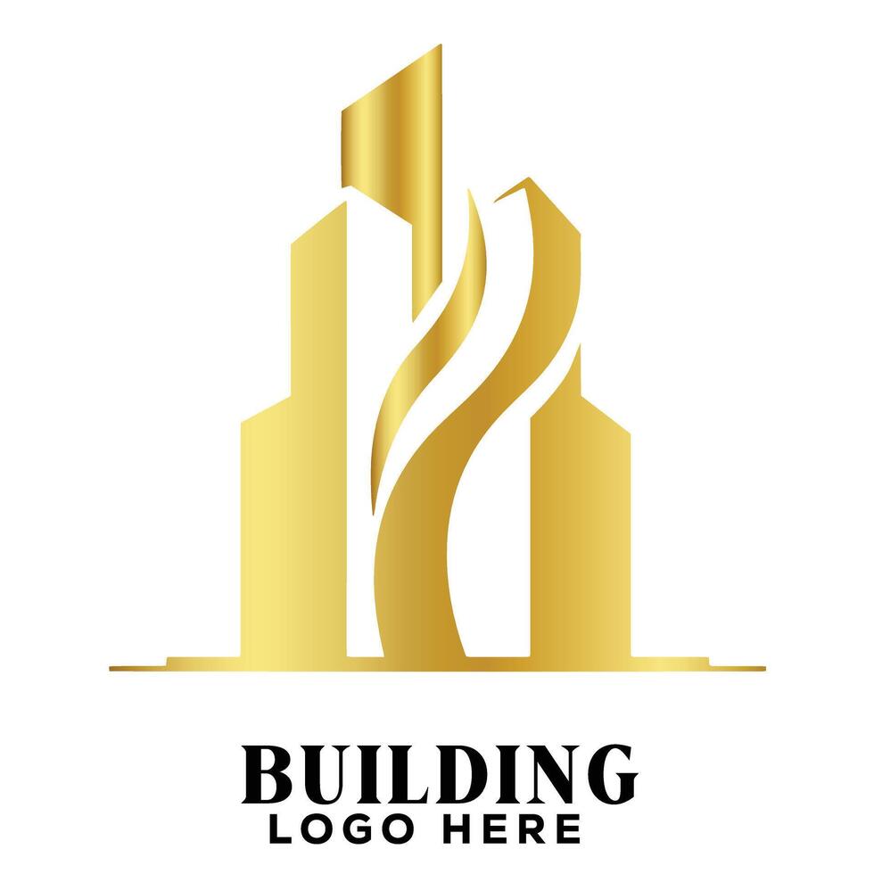 Vibrant swirl real estate building logo symbol icon ideal for youth oriented housing projects branding vector