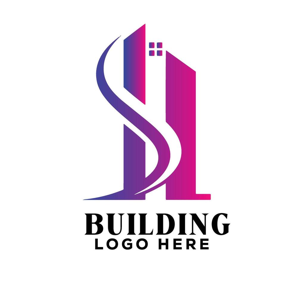 Loft swirl real estate building logo symbol icon ideal for industrial loft conversions and adaptive reuse vector