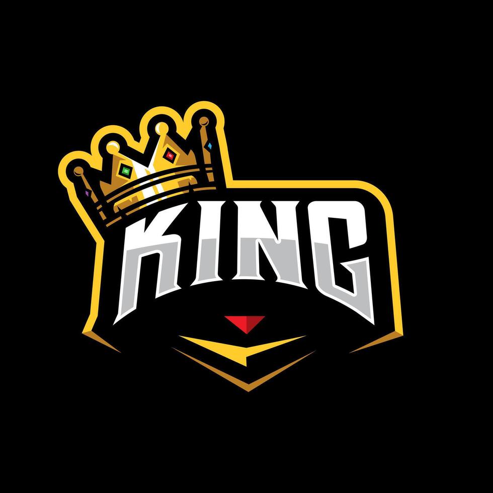 King Crown Logo Design vector