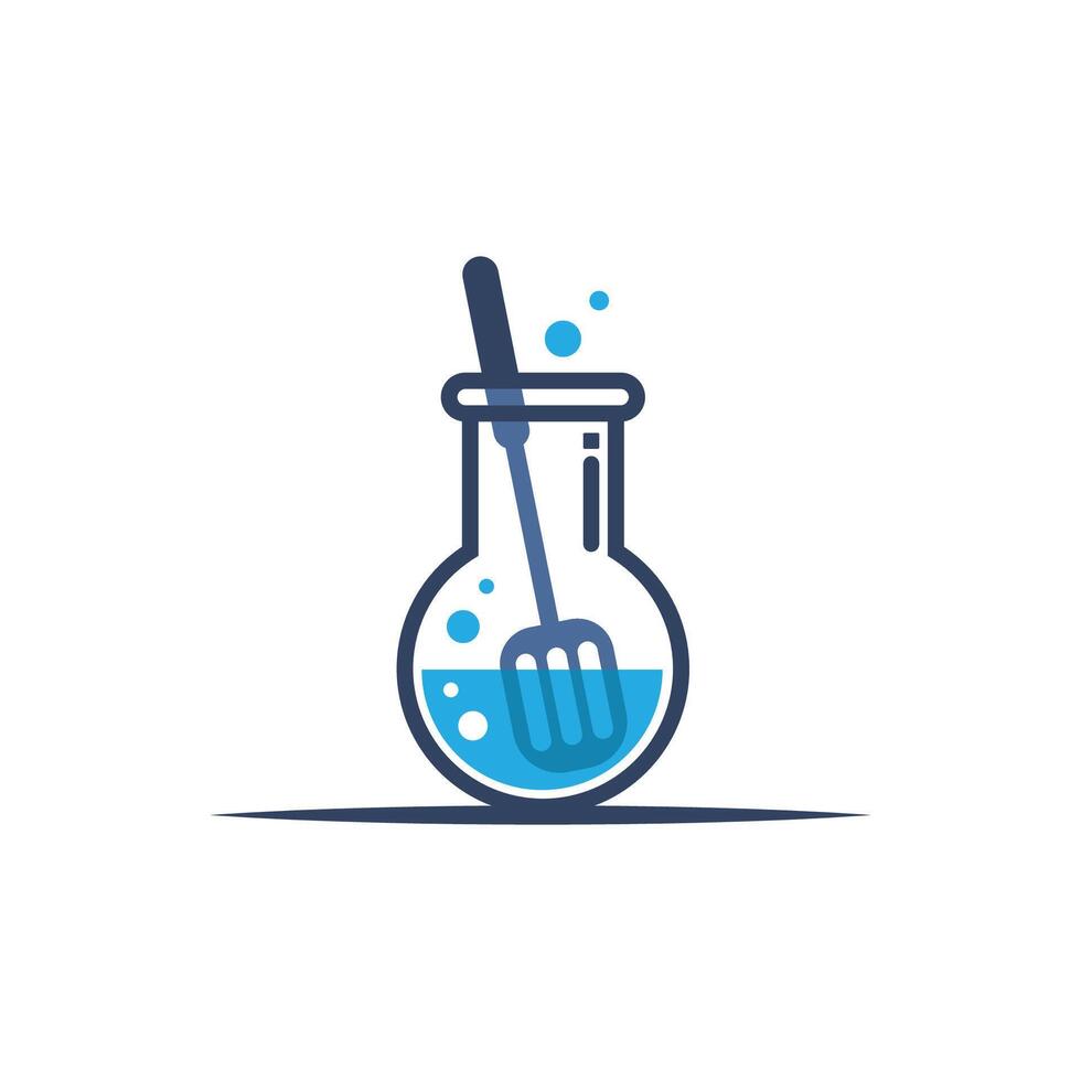 cooking laboratory logo illustration vector