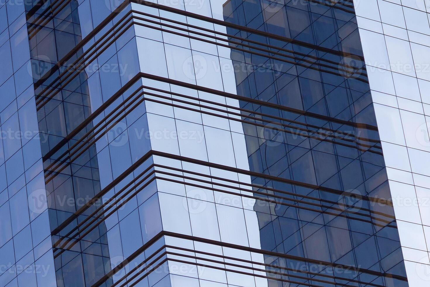 Modern office building against the backdrop of the sky. Bussines photo