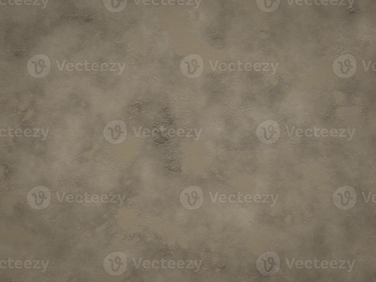Distressed cement surface featuring a blend of deep gray and faded brown with rough texture patches. photo