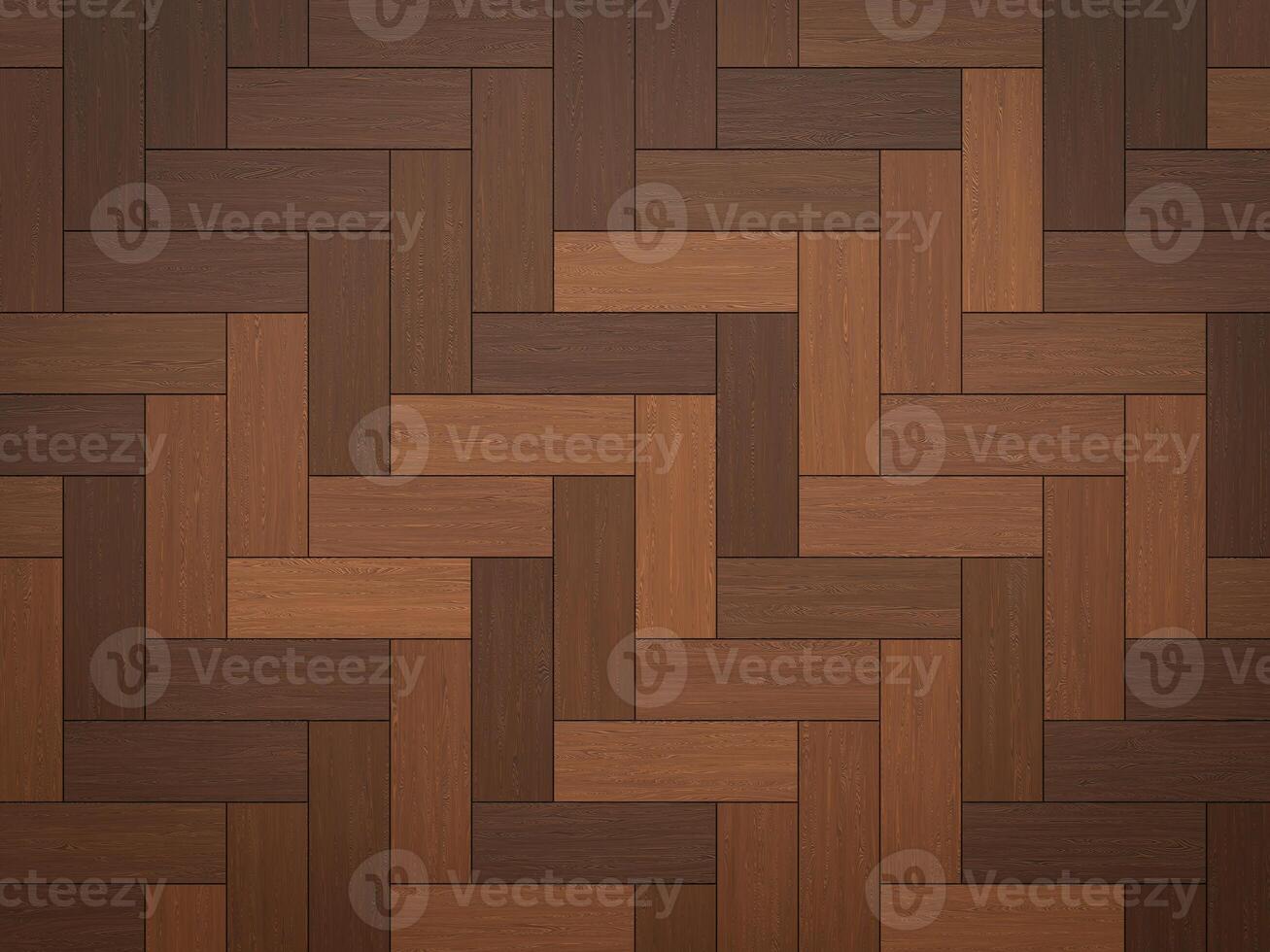 Dark brown chevron wood flooring with rich, deep hues for an elegant finish. photo