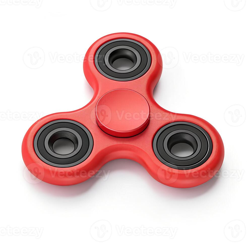 3D Red Fidget Spinner photo