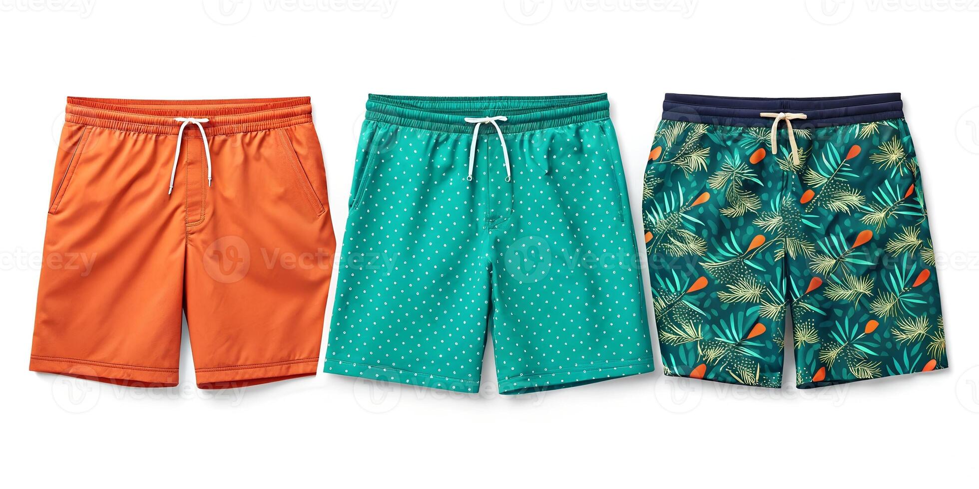 Three Pairs of Assorted Men's Swim Trunks photo