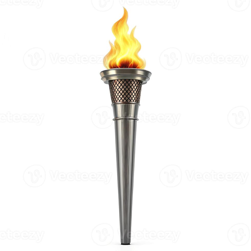Flames from a Metal Torch photo