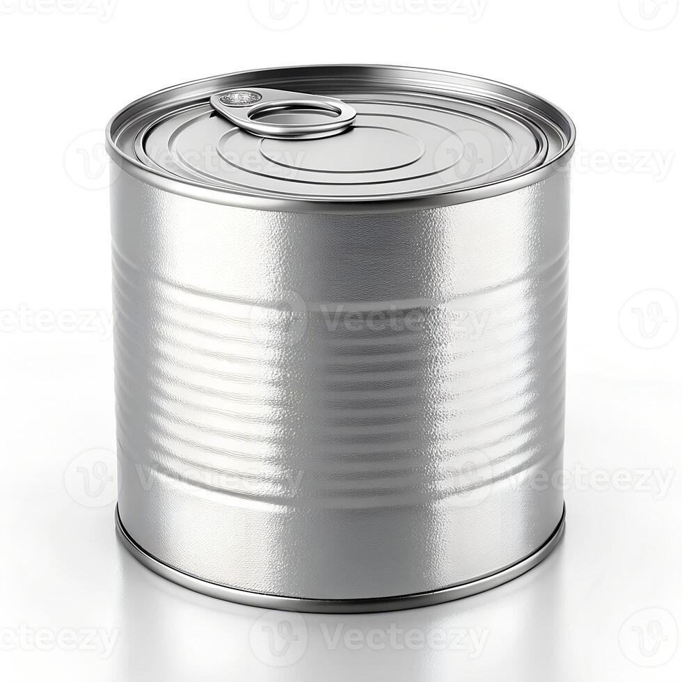3D Metal Tin Can photo