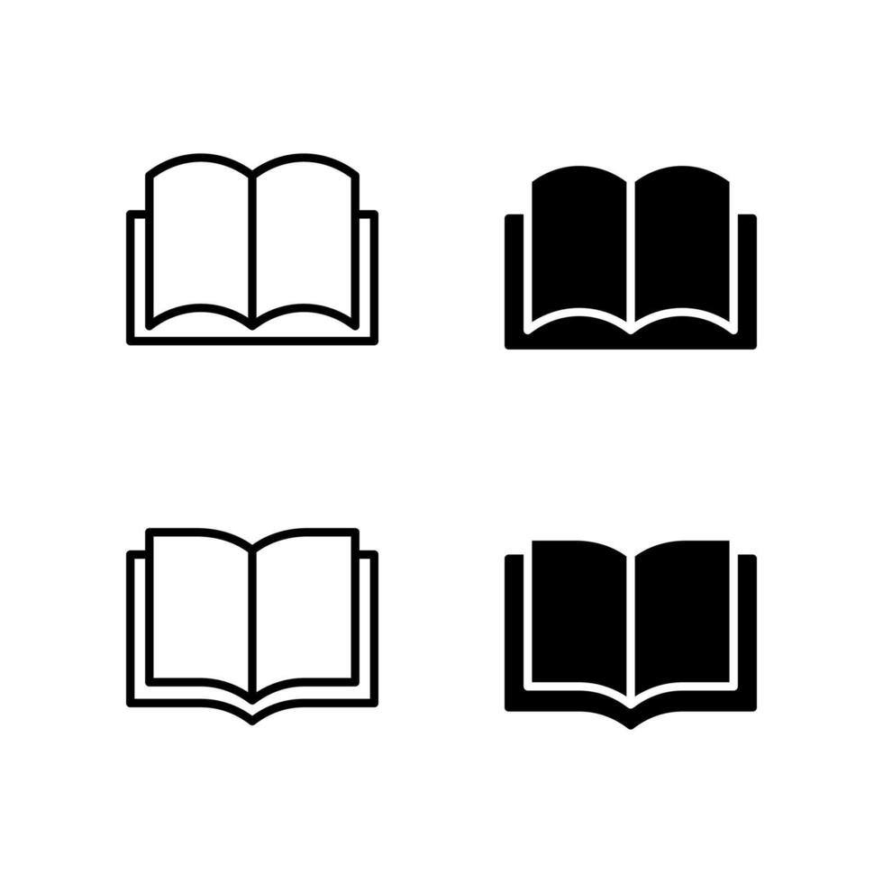 Book icon set. Book icon. vector