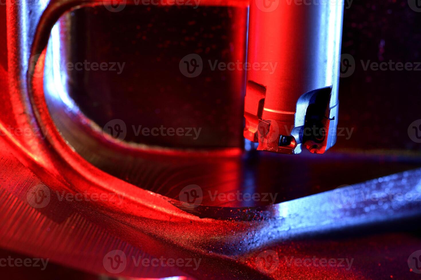 Detail of the Conceptual image of the industrial machine photo