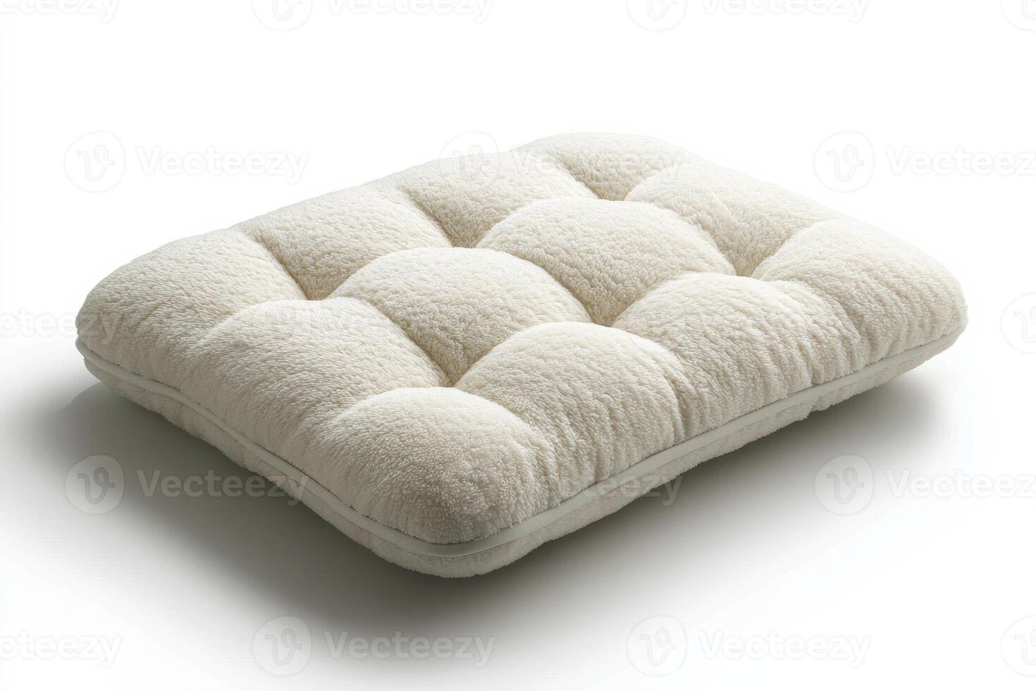 Soft cushion on a white background ready for home decoration or comfort needs photo