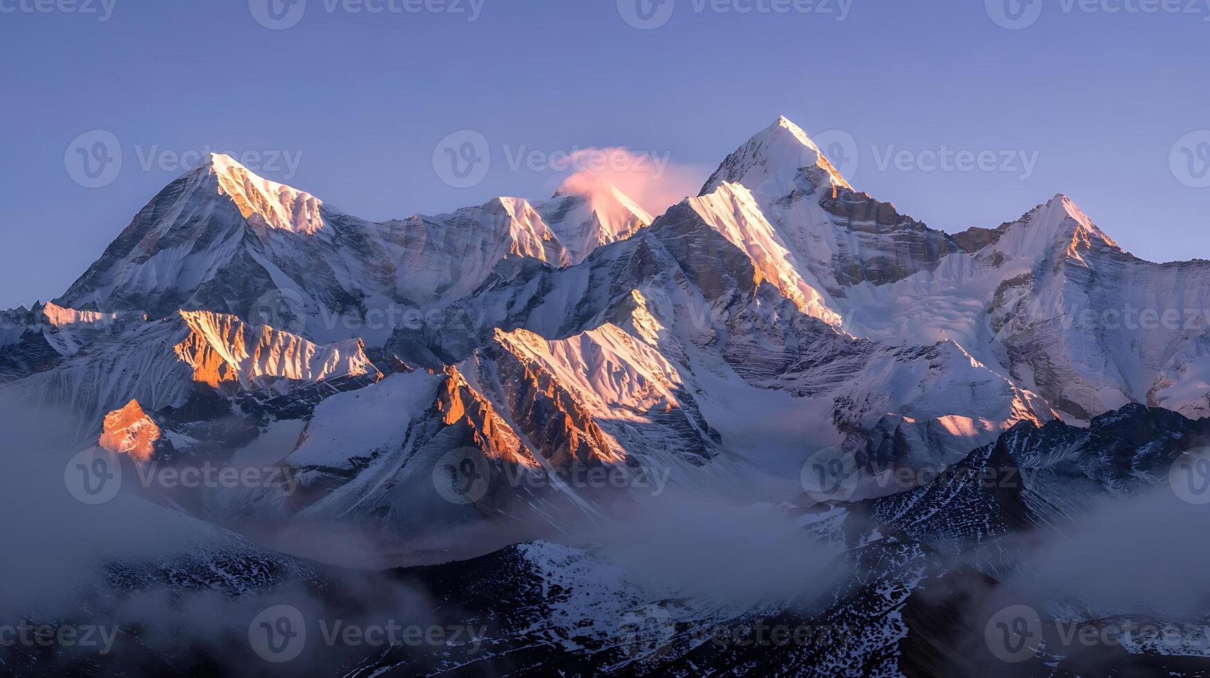 A mountain range is seen in the distance photo