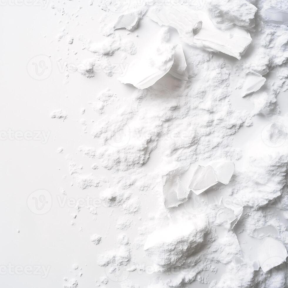 White Powdery Texture on a Surface photo