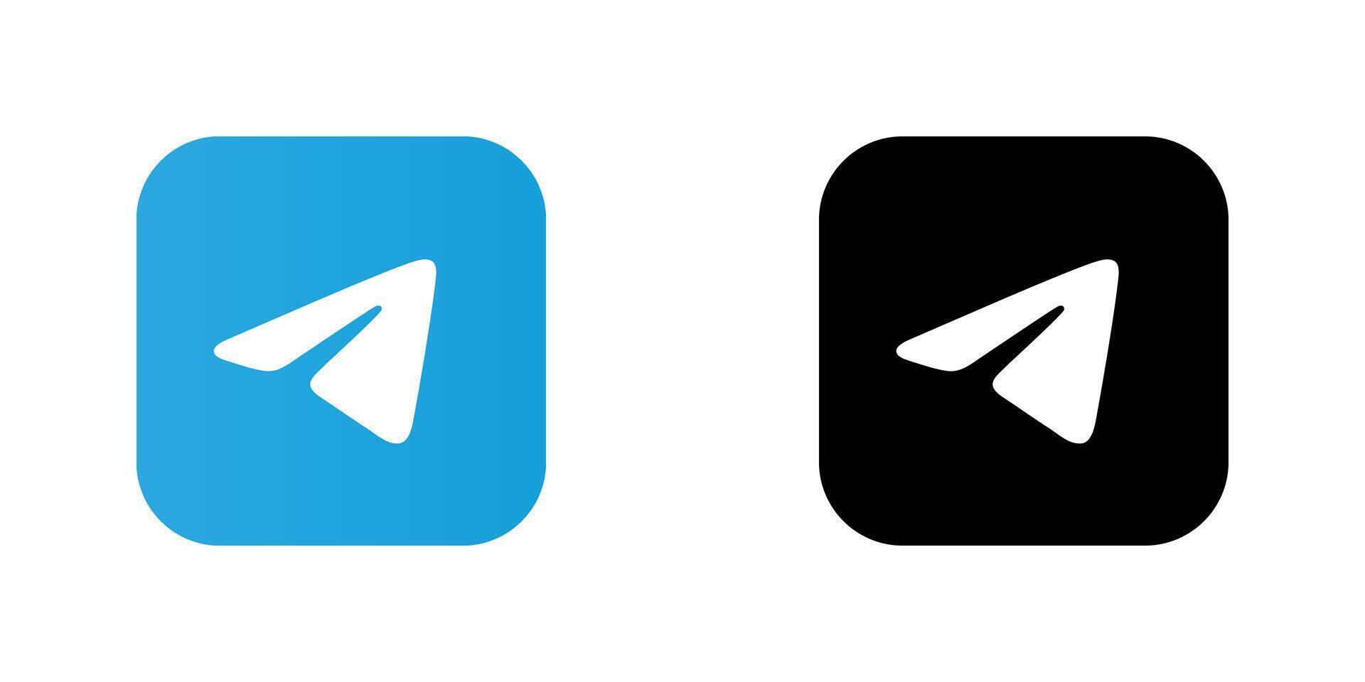Telegram Logo Bundle Icon Set Telegram App Editable SVG Transparent Background Premium Social Media Design for Digital Download vector