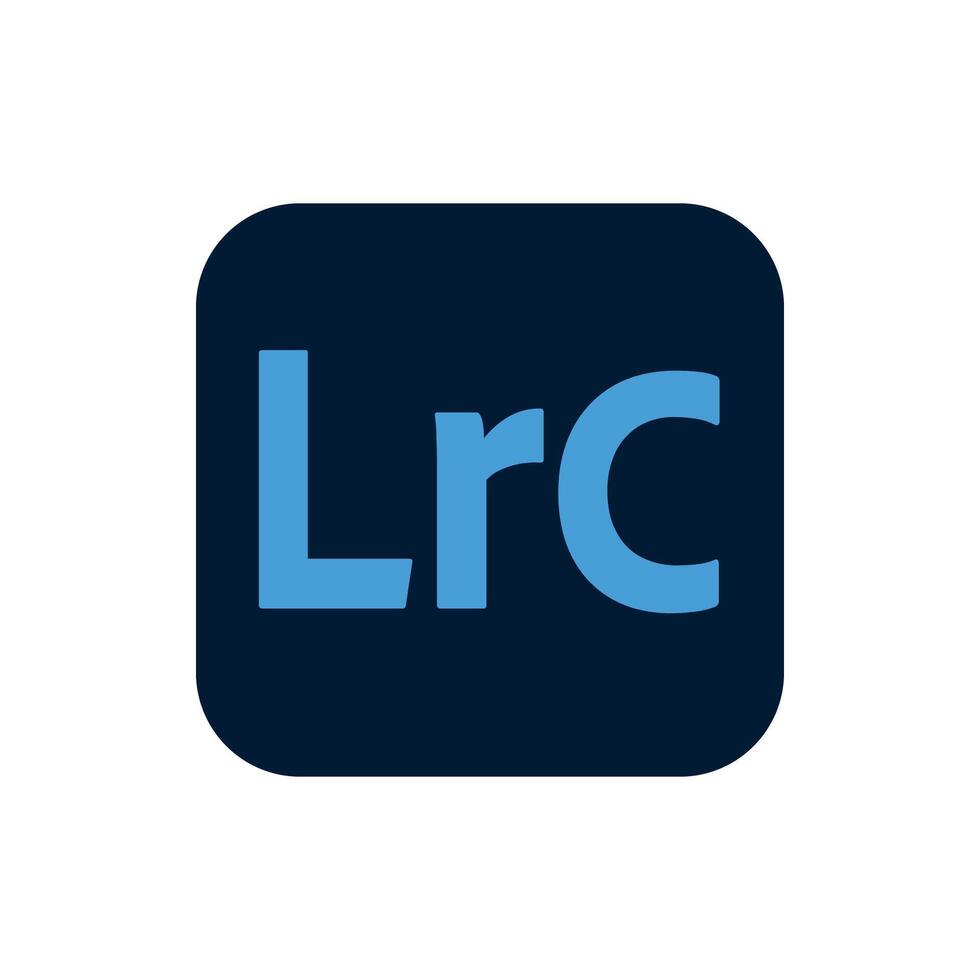 Adobe Lightroom Classic Icon, App Logo Editable Premium Social Media Design for Digital Download vector
