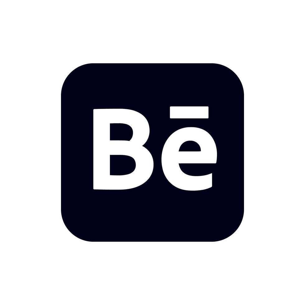 Behance Icon, App Logo Editable Premium Social Media Design for Digital Download vector