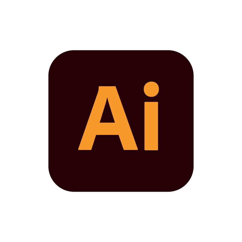 Adobe Illustrator CC Icon, App Logo Editable Premium Social Media Design for Digital Download vector
