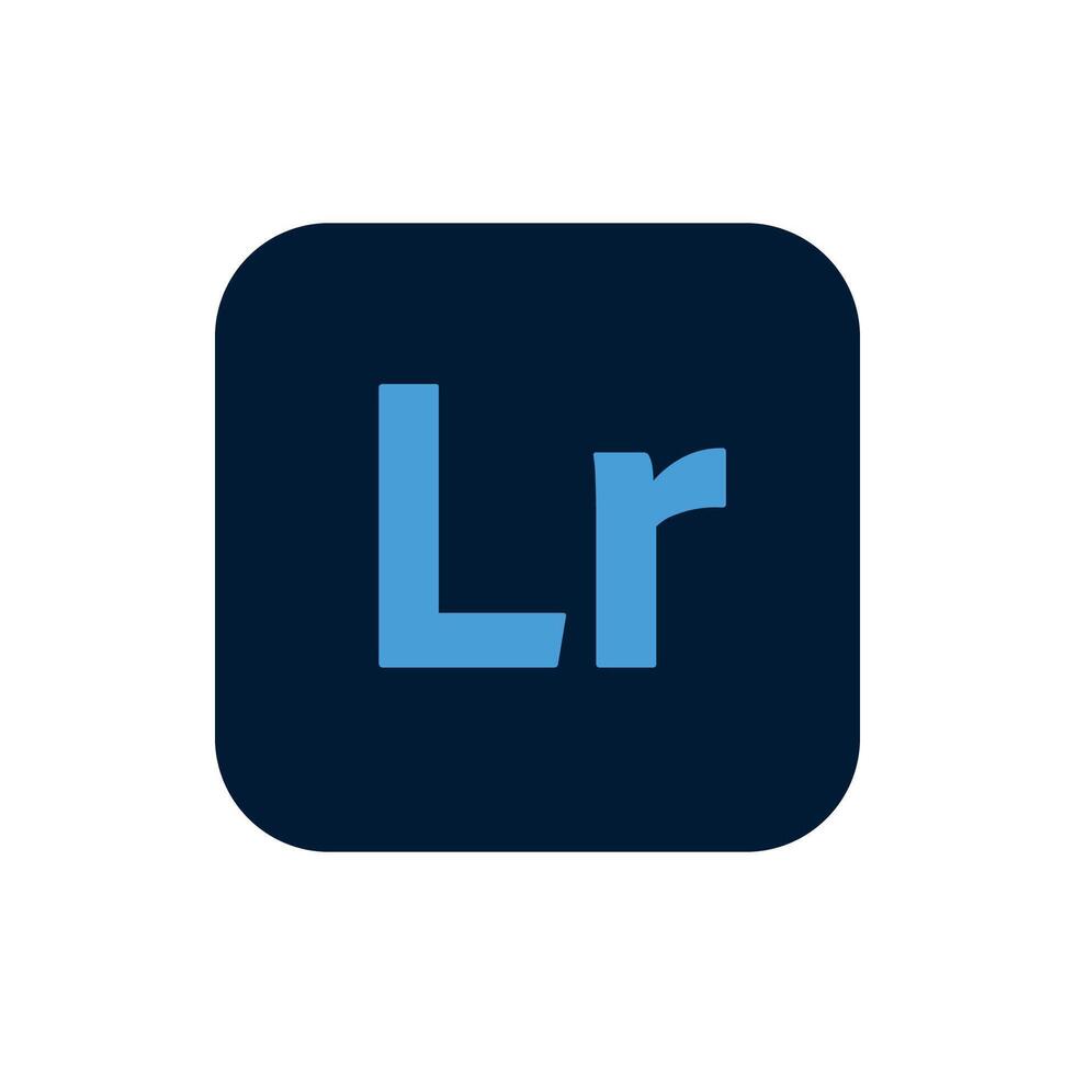 Adobe Lightroom CC Icon, App Logo Editable Premium Social Media Design for Digital Download vector