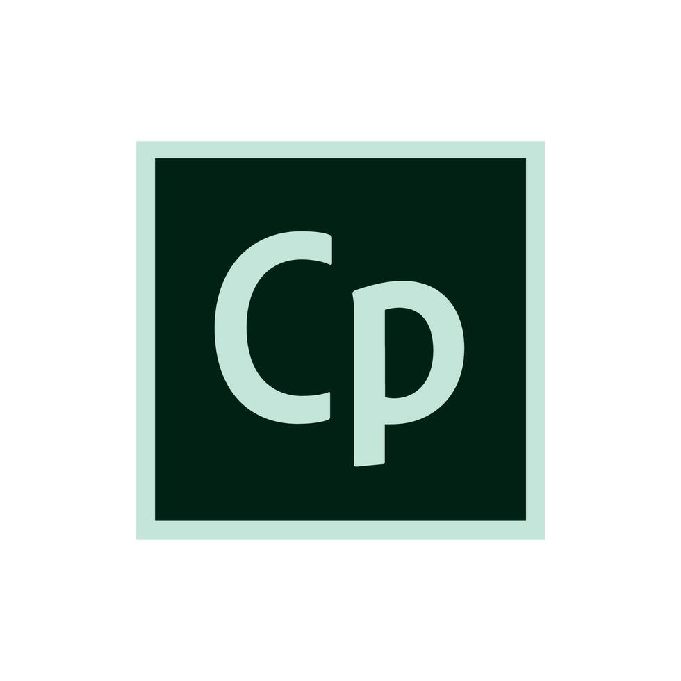 Adobe Captivate Prime Icon, App Logo Editable Premium Social Media Design for Digital Download vector