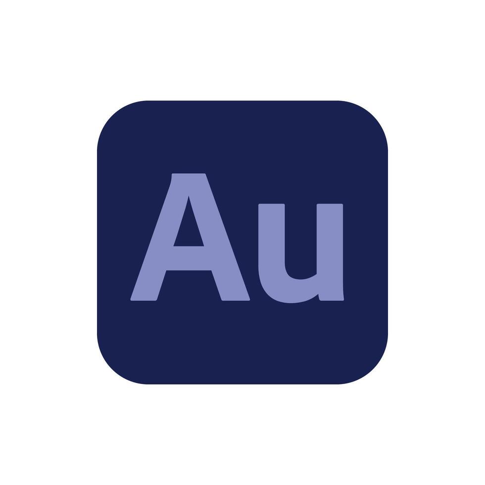 Adobe Audition Icon, App Logo Editable Premium Social Media Design for Digital Download vector
