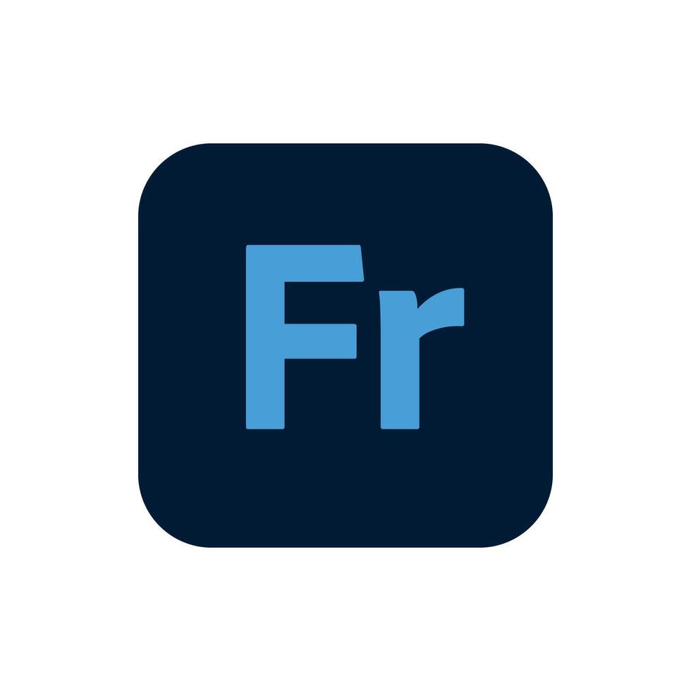 Adobe Fresco Icon, App Logo Editable Premium Social Media Design for Digital Download vector