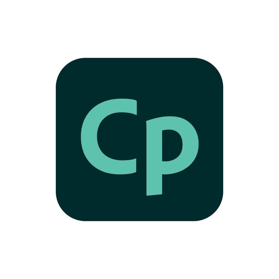 Adobe Captivate Icon, App Logo Editable Premium Social Media Design for Digital Download vector